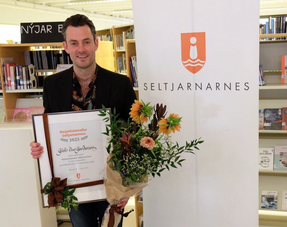 Gísli Örn Garðarsson Bæjarlistamaður Seltjarnarness 2023