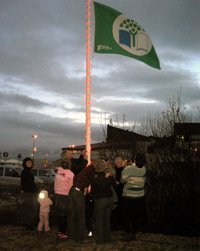 Grænfáninn dreginn að húni á Seltjarnarnesi í annað sinn