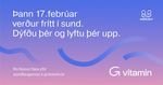 Fáðu þér G-vítamín! Frítt í sund í dag í Sundlaug Seltjarnarness