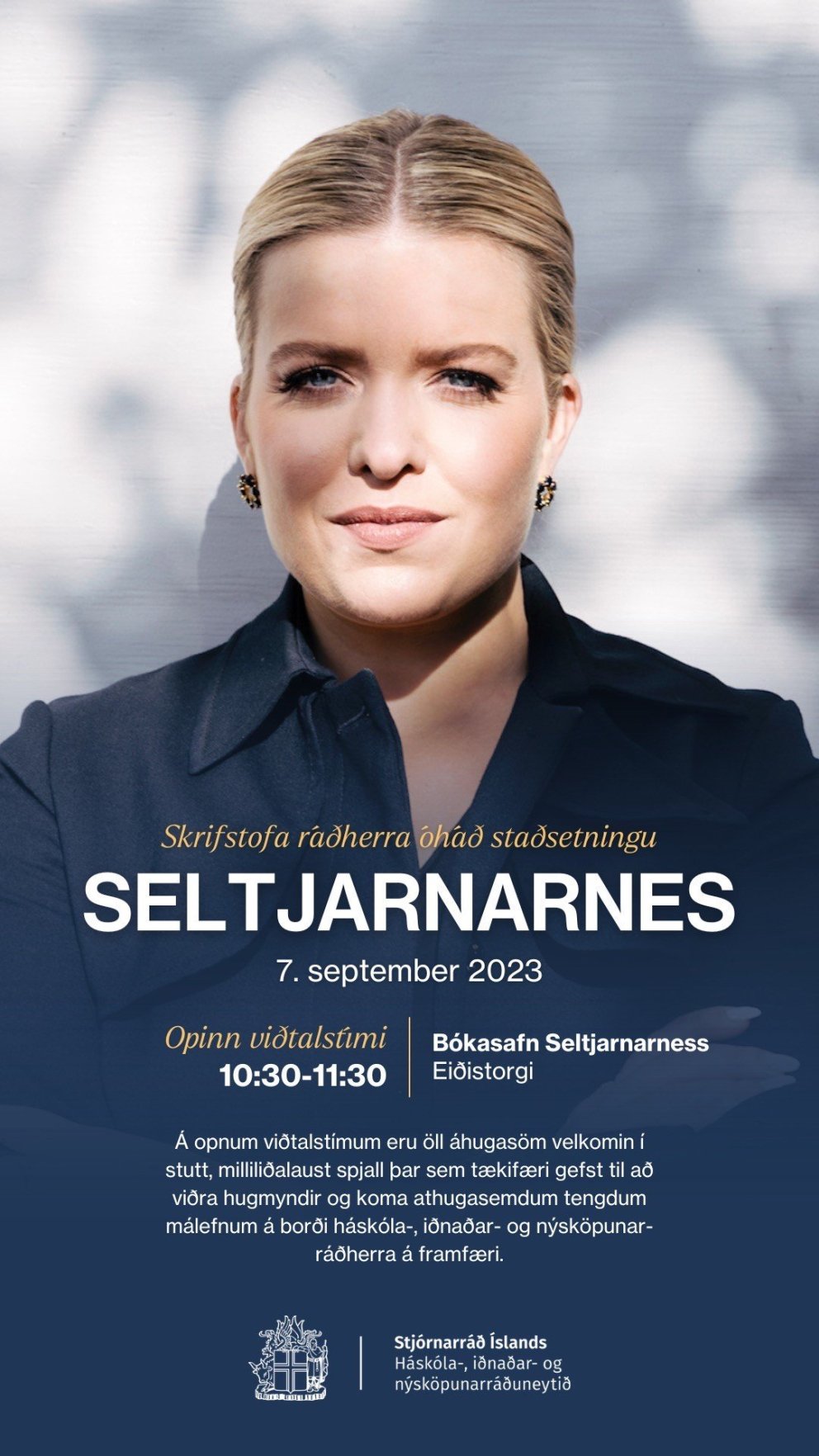 Áslaug Arna ráðherra heimsækir Seltjarnarnesið