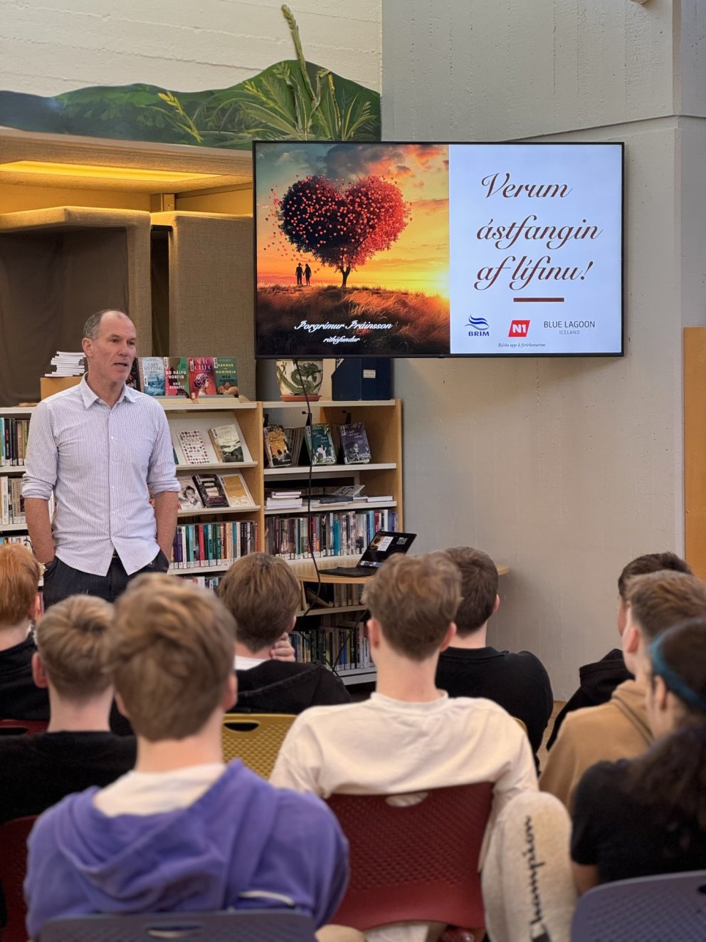 Þorgrímur Þráinsson heimsækir 10.bekk