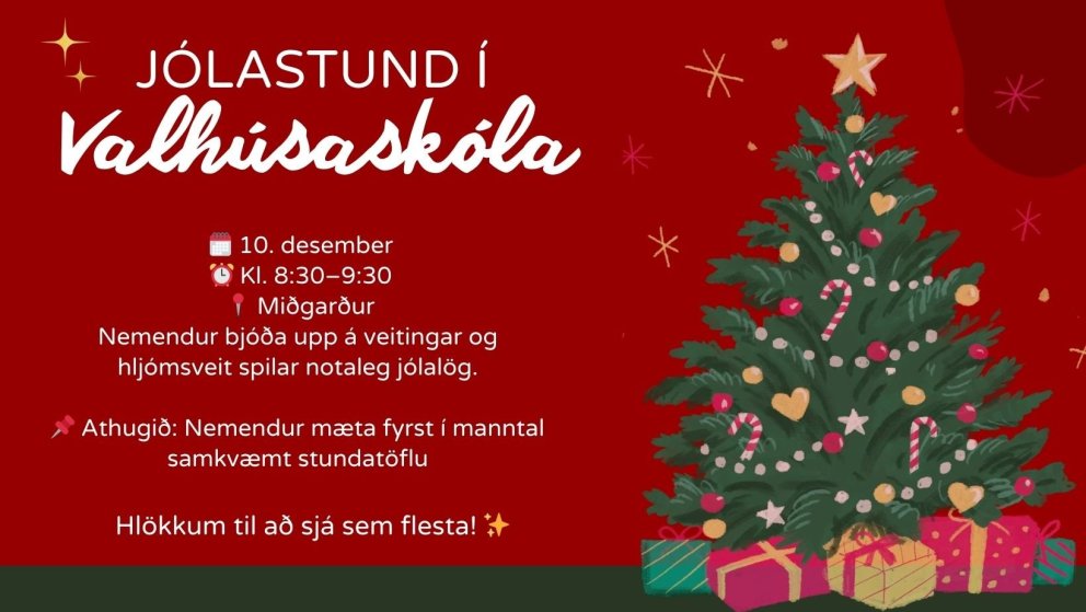 Minnum á jólastundina í fyrramálið!