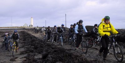 Nemendur í Smáraskóla í Kópavogi heimsækja Gróttu