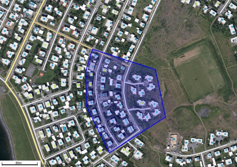 Lokun á heitu vatni 25. október á Melabraut og Valhúsabraut