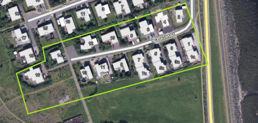 Allt vatn komið á Víkurströnd!