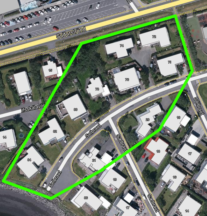 Lokun kalda vatnsins á Selbraut og Sæbraut frá 13 í dag 6. febrúar