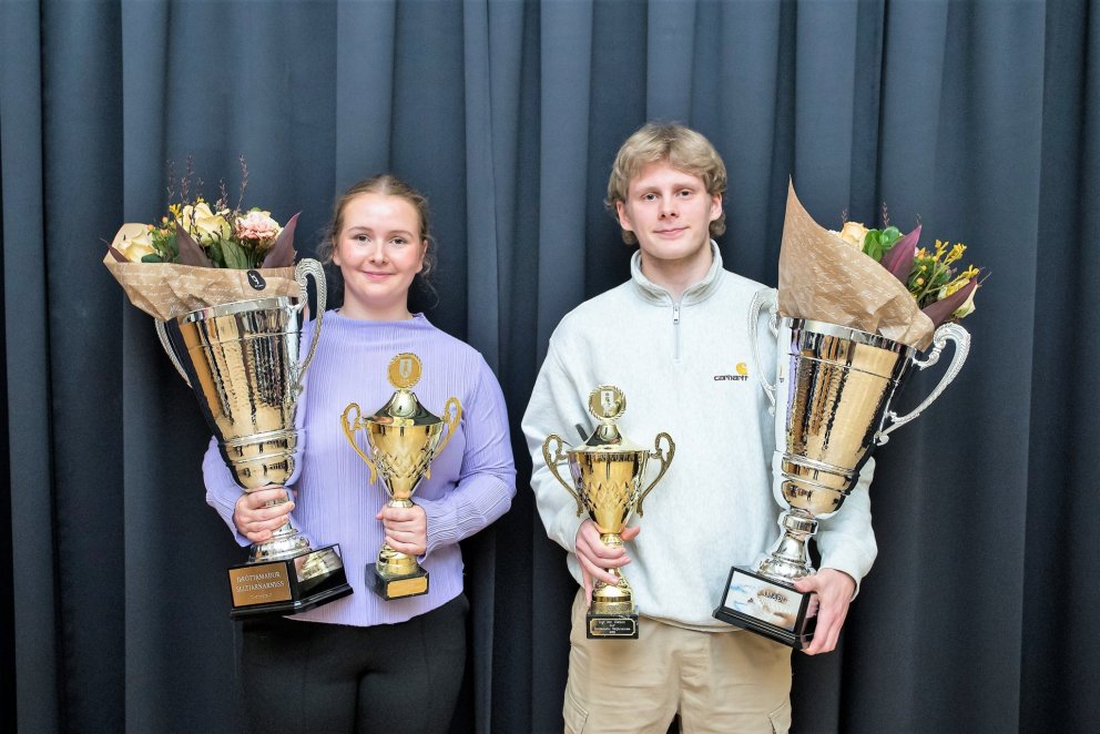 Matthildur Óskarsdóttir kraftlyftingakona og Ingi Þór Ólason golfari.