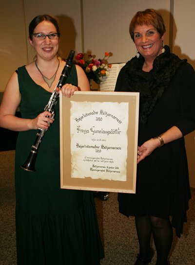 Bæjarlistamaður Seltjarnarness 2010 er Freyja Gunnlaugsdóttir klarínettuleikari