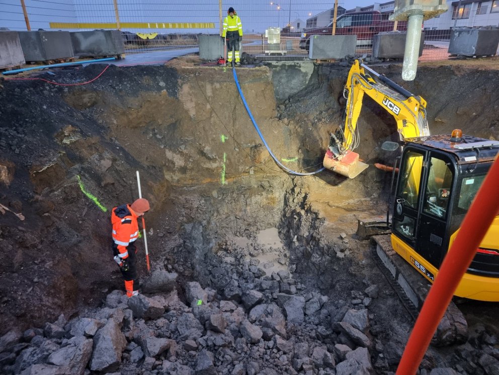 Framkvæmdum við nýja skólpdælistöð á Norðurströnd miðar vel áfram 