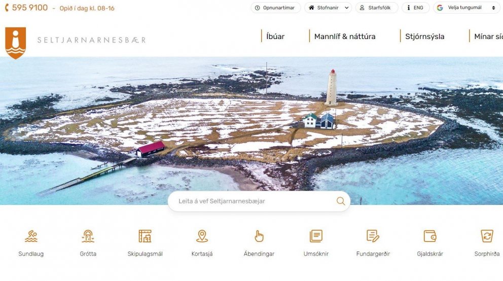 Ný heimasíða seltjarnarnes.is