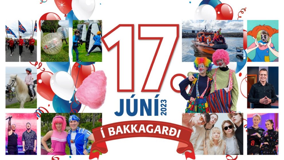 17. júní á Seltjarnarnesi hátíðardagskrá frá kl. 10-15