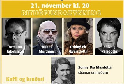 Rithöfundakvöld í Bókasafni Seltjarnarness