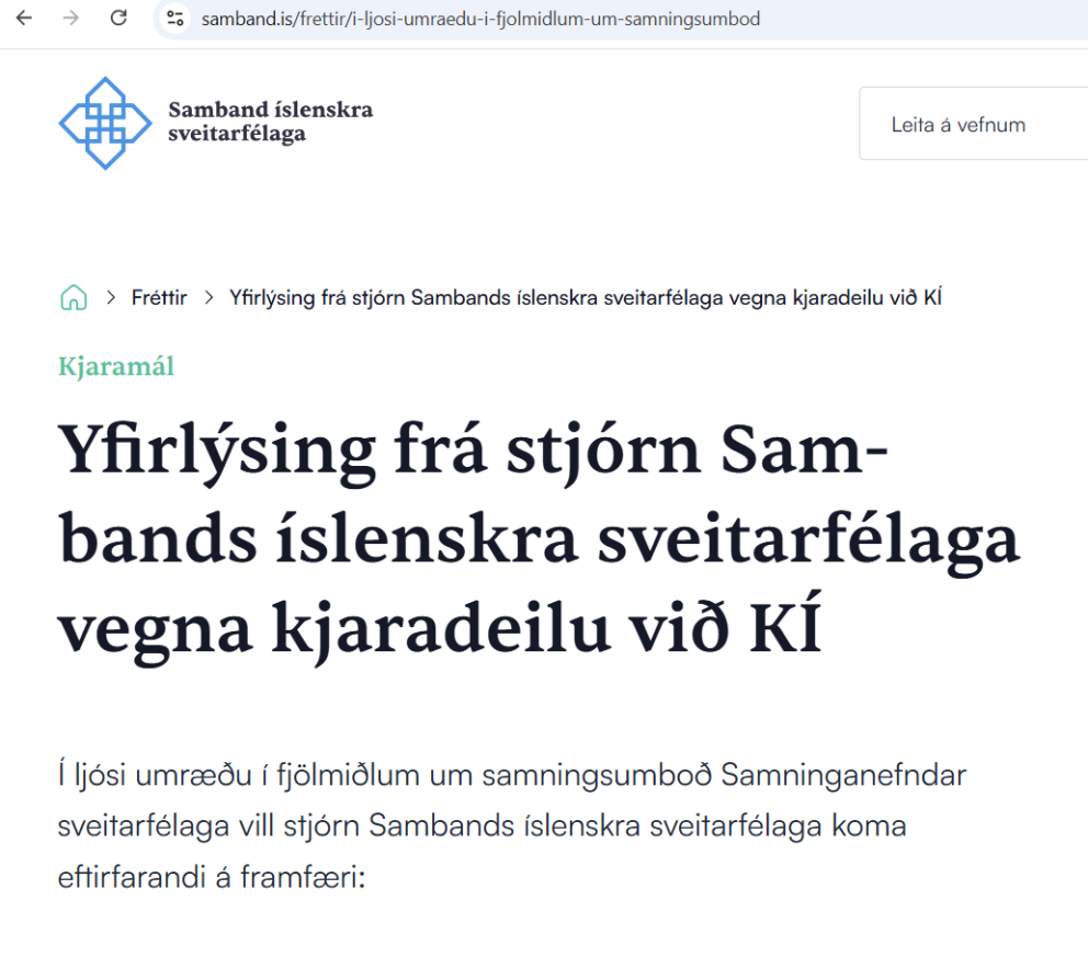Verkfall á Leikskóla Seltjarnarness