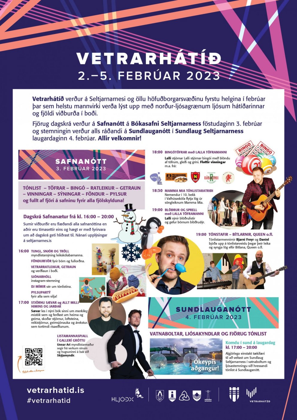 Vetrarhátíð á Seltjarnarnesi Safnanótt & Sundlauganótt