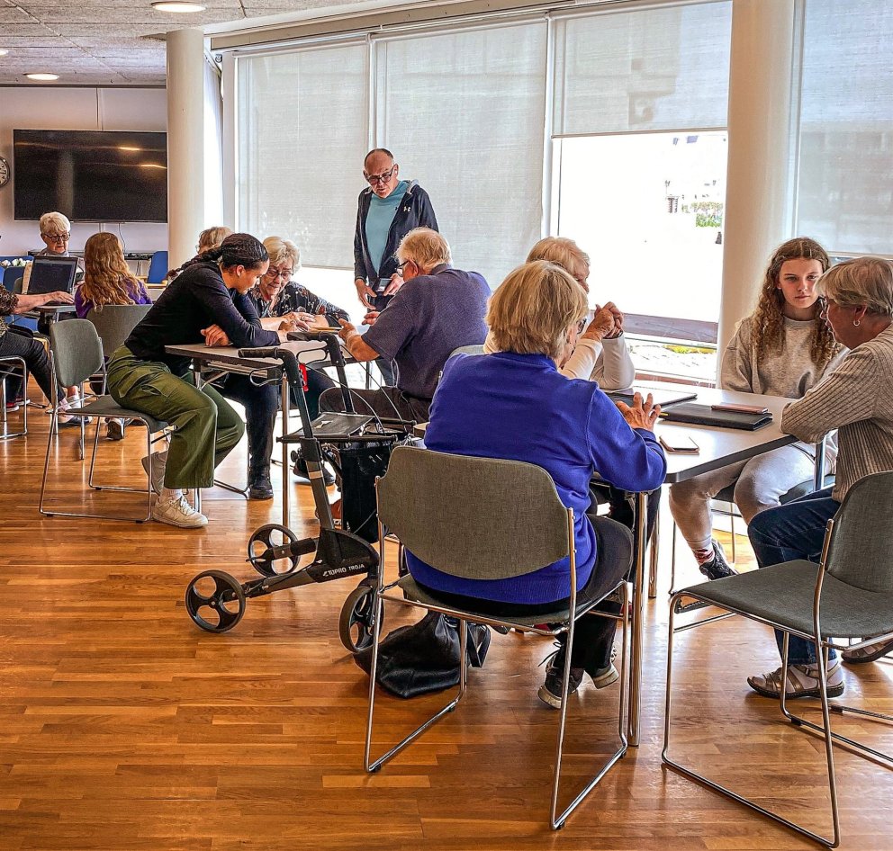 Frá snjalltækjanámskeiðinu