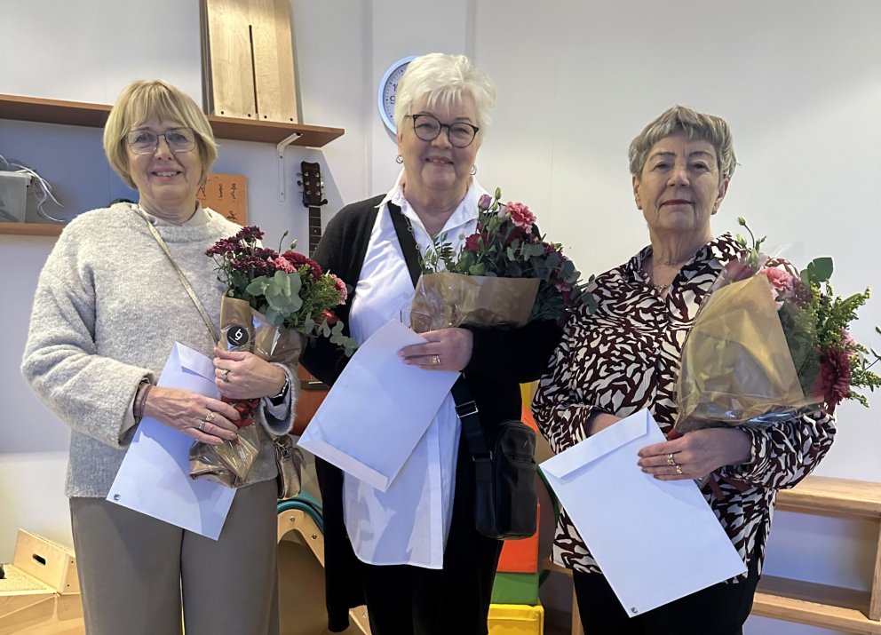 F.v. Þórdís Einarsdóttir, Arna Þorvalds og Anna Stefánsdóttir.