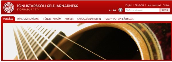 Ný heimasíða Tónlistaskólans opnuð