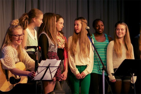 Söfnuðu fyrir Grensás með söng