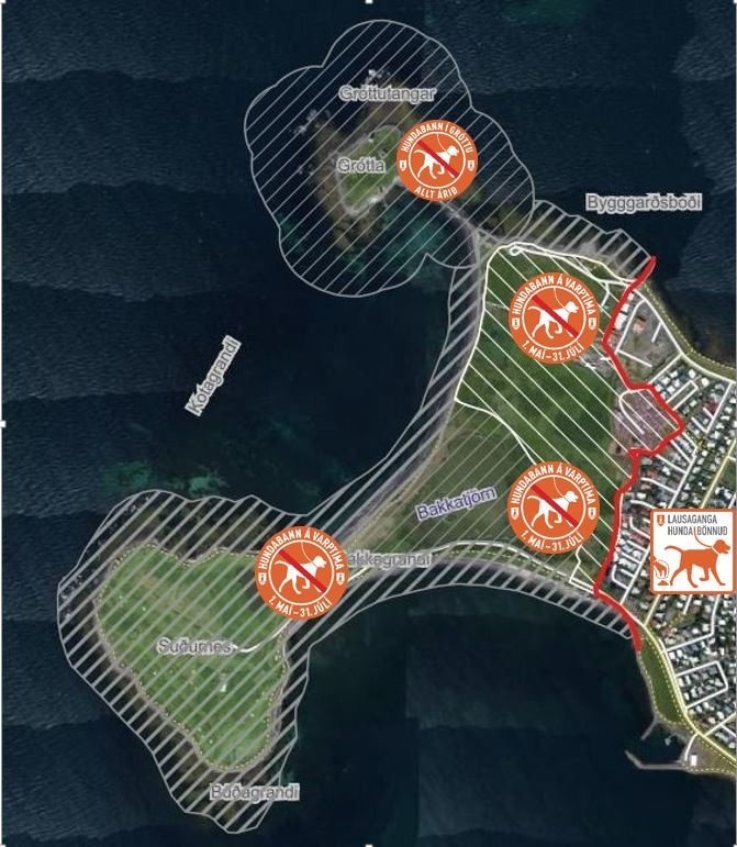 Varptíminn er hafinn! Sumarlokun í Gróttu og hundabann á Vestursvæðunum
