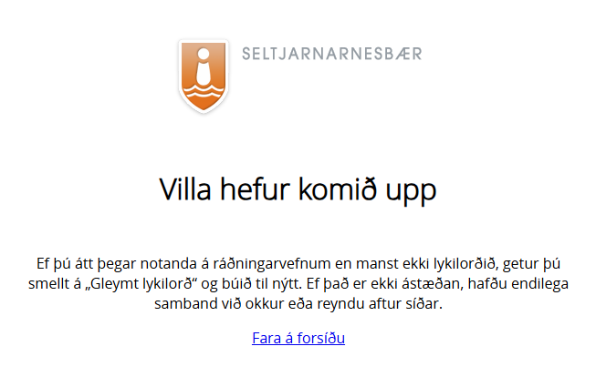Fölsk villa á ráðningarvef sumarstarfa og vinnuskóla