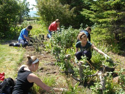 Vinnuskólinn að störfum