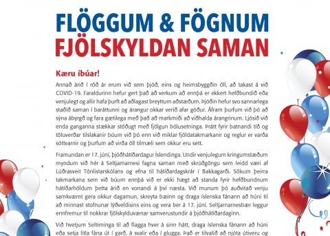 17. júní 2021: Flöggum og fögnum - Fjölskyldan saman!