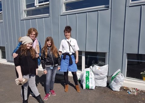 Börnin bera virðingu fyrir umhverfinu