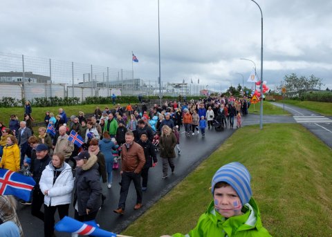 Gleðin skein úr hverju andliti