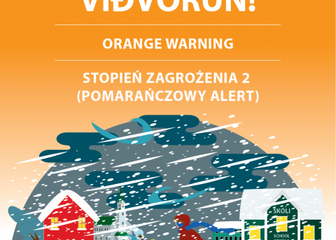 Appelsínugul viðvörun í gildi á höfuðborgarsvæðinu í dag 25. febrúar
