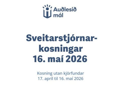 Sveitarstjórnarkosningar 2026 - Auðlesið mál