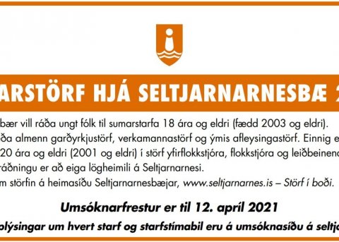 Sumarstörf hjá Seltjarnarnesbæ 2021