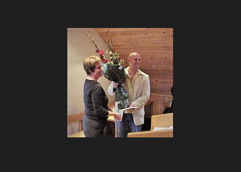 Ásbjörn Morthens (Bubbi) Bæjarlistamaður Seltjarnarness 2002