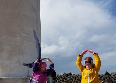 Bæjarbúar létu sig ekki vanta