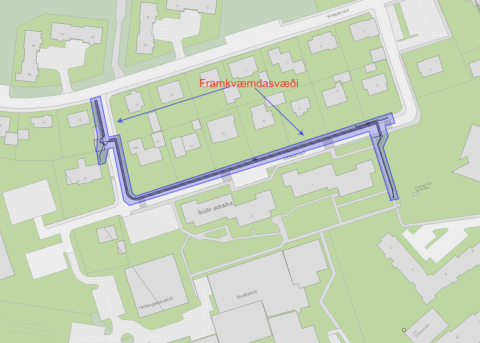 Framkvæmdir á Skólabraut