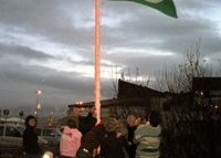 Grænfáninn dreginn að húni á Seltjarnarnesi í annað sinn