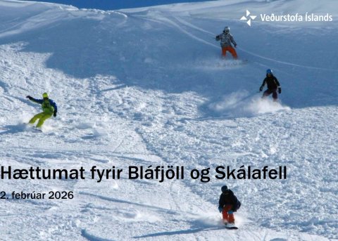 Hættumat skíðasvæða höfuðborgarsvæðisins til kynningar