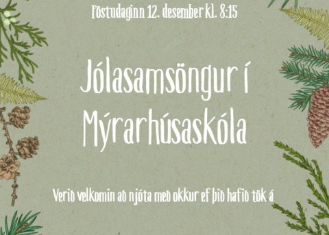Jólasamsöngur í Mýrarhúsaskóla