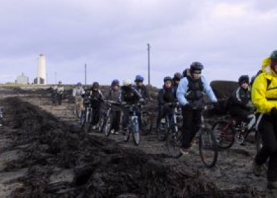 Nemendur í Smáraskóla í Kópavogi heimsækja Gróttu