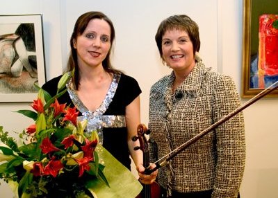 Auður Hafsteinsdóttir fiðluleikari Bæjarlistamaður Seltjarnarness 2005