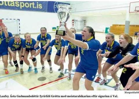 Fjórði bikarinn til handknattleiksliðs kvenna í Gróttu