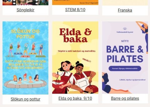 Námsval skólaárið 2026-2027