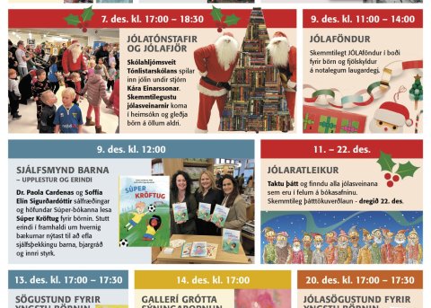 Desemberdagskrá bókasafnsins