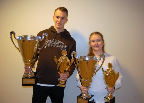 Matthildur Óskarsdóttir og Sigvaldi Eggertsson íþróttamaður Seltjarnarness 2021 í kvenna- og karlafl…