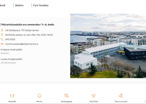 Nýr vefur Mýrarhúsaskóla