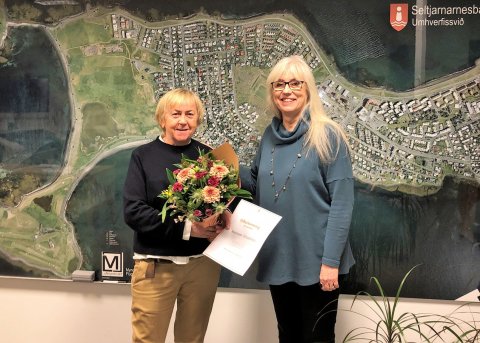 Steinunn garðyrkjustjóri Seltjarnarnesbæjar kvödd