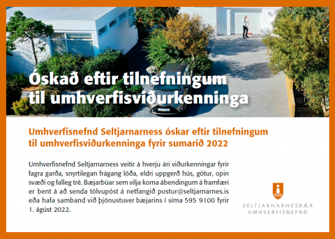 Umhverfisviðurkenningar 2022 - leitað er eftir tilnefningum